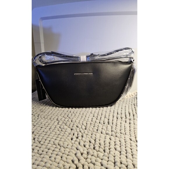 French Connection Clara Textured Crossbody Bag – Black NWT MSRP $98 - Picture 13 of 13